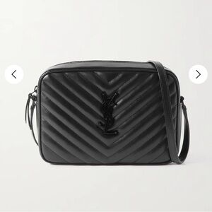 💯 Authentic YSL Black Quilted Crossbody Bag